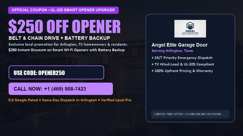 Angel Elite Garage Door $250 OFF Premium LiftMaster Opener Installation